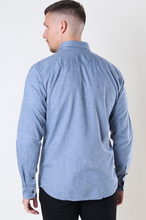 Jack & Jones CLASSIC MELANGE SHIRT L/S Faded Denim