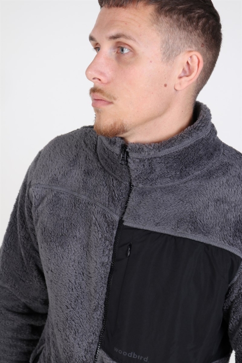 Woodbird Shaq Fleece Jacket Grey