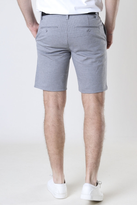 ONLY & SONS MARK SHORTS STRIPES GW 9923 Light Grey Melange