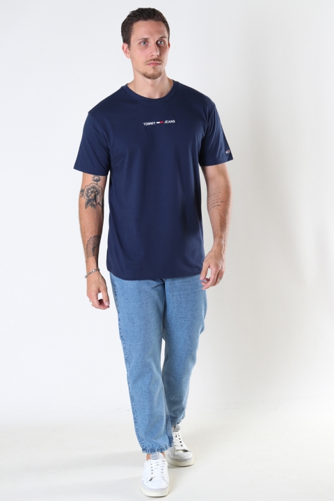 TJM SMALL TEXT TEE Twilight Navy