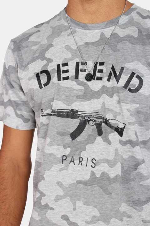 Defend Paris Paris NB T-shirt Camo H.Grey