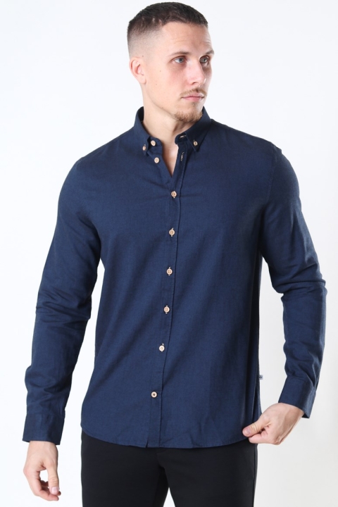 Kronstadt Johan Diego Cotton Shirt Navy