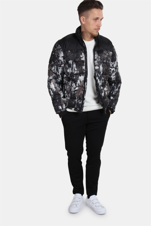 Only & Sons Bertil Puffer Jacket Black Print