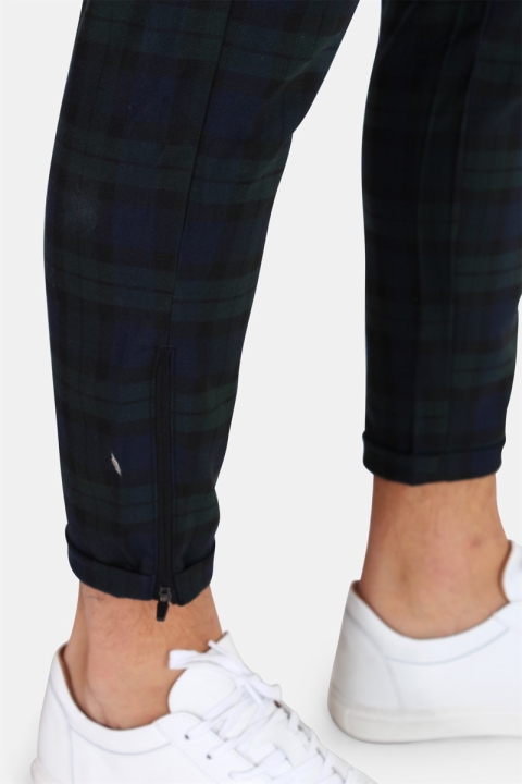 Gabba Pisa Chino Check Pants Navy Green