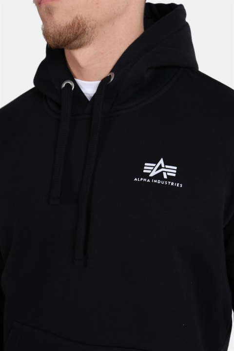 Black Alpha Basic Logo Small Industries Hoodie