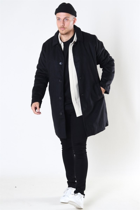 Denim Project Wool coat Black