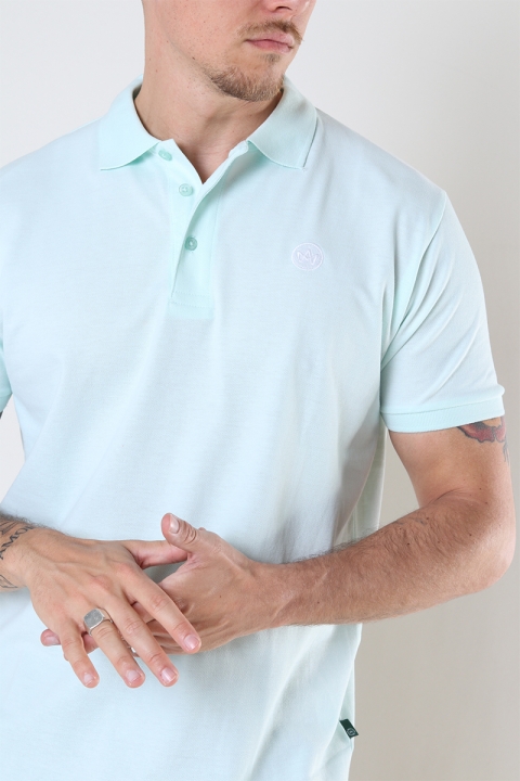 Kronstadt Albert Organic/Recycled polo Aqua