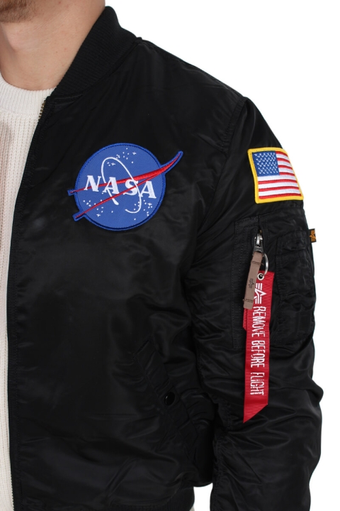 Alpha Industries MA-1 VF NASA Bomber Jacket Black