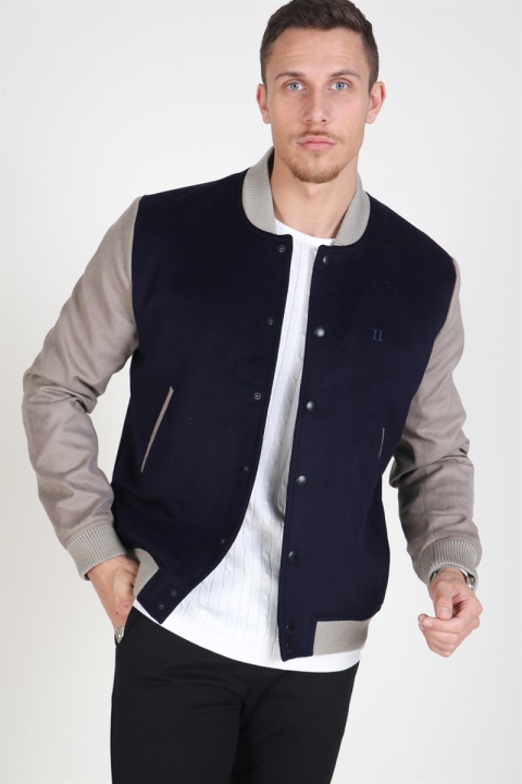 Les Deux Varsity Bomber Jacket Navy