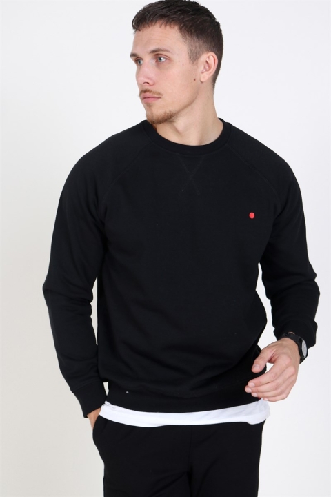 Denim Project Dot Crewneck Sweatshirt Black