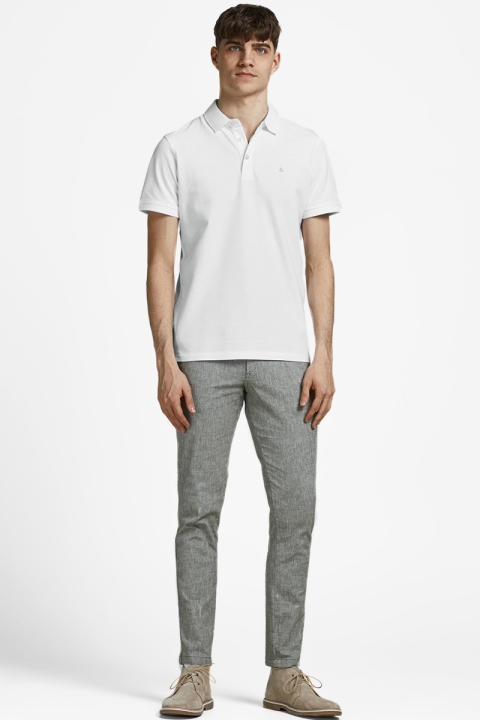 Jack & Jones PAULOS POLO SS White TONAL/VAPOR BLUE/SLIM