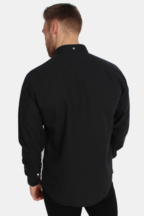 Kronstadt Johan Oxford Dyed Shirt Black