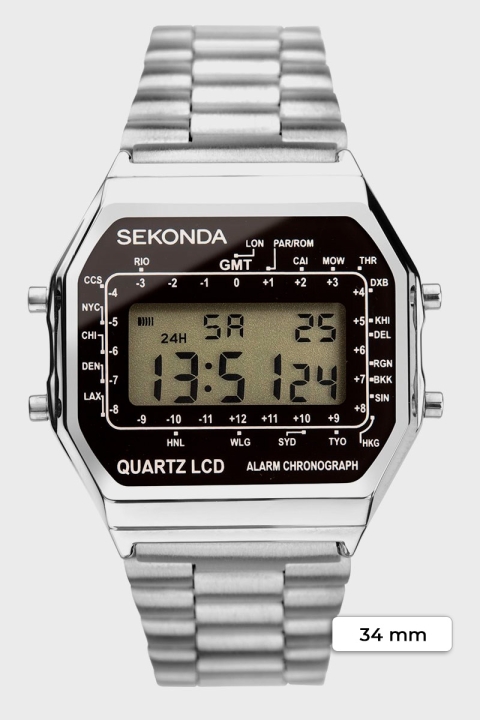 Sekonda 1816 Stainless Steel Bracelet Digital Watch