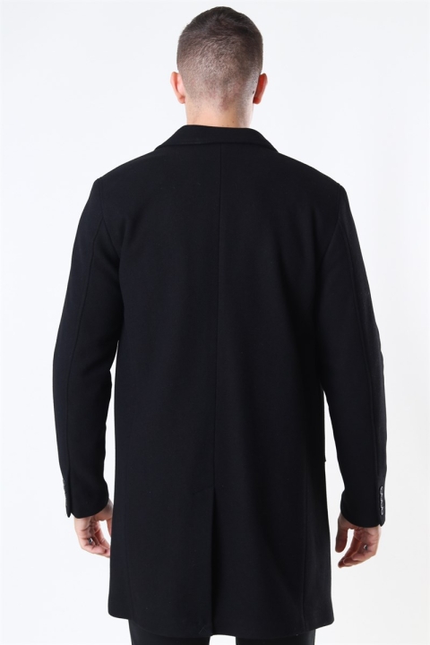 Selected Hagen Wool coat Black