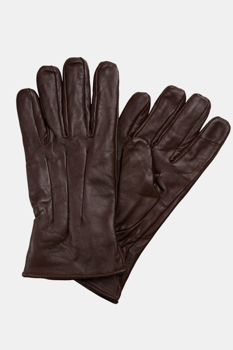 Jack & Jones JACMONTANA LEATHER GLOVES NOOS Dark Earth