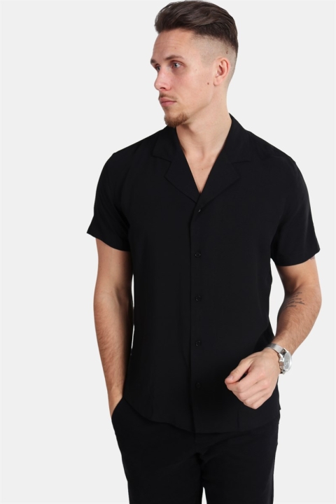 Clean Cut Bowling Plain S/S Shirt Black