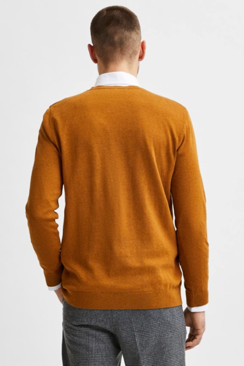 Selected SLHBERG CREW NECK B NOOS Wood Thrush Melange