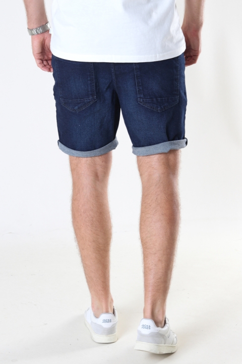 Solid Ryder Denim Shorts Dark Blue Denim