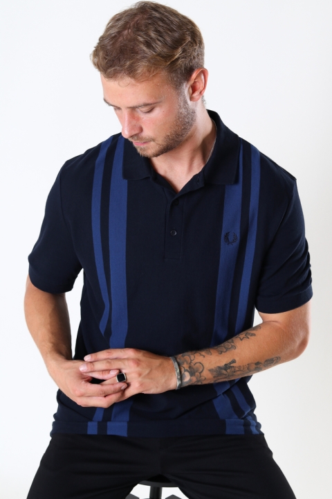 Fred Perry CONTRAST STRIPE POLO 608 Navy