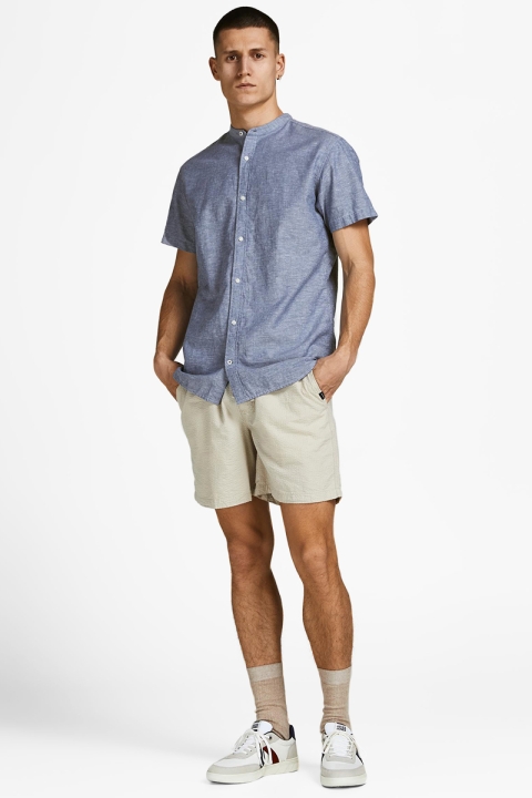 Jack & Jones JPRBLASUMMER BAND SHIRT S/S SN Faded Denim