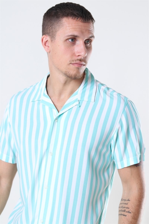 Jack and Jones Tyler Shirt SS ORG Aqua Sky