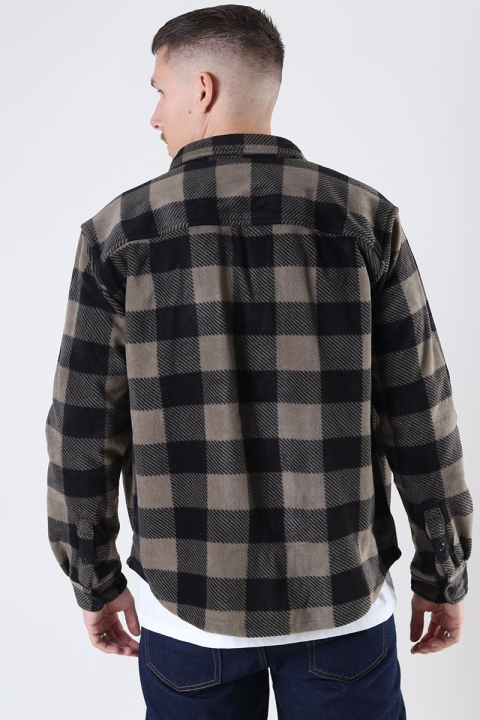 ONLY & SONS ONSTYN RLX 1PKT FLEECE CHECK LS SHIRT Fallen Rock