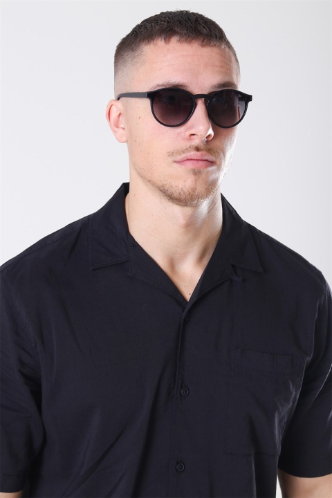 Fashion 1385 Mat Black Solbrille Grey Gradient