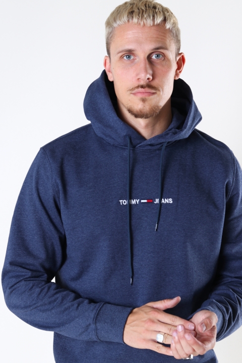 TJM STRAIGHT LOGO HOODIE Twilight Navy Htr