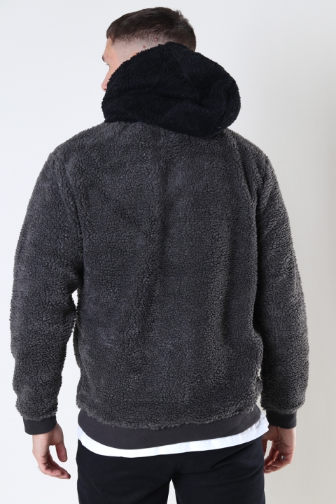 Denim project DPPAOLO TEDDY HOODIE 176 Steel Grey