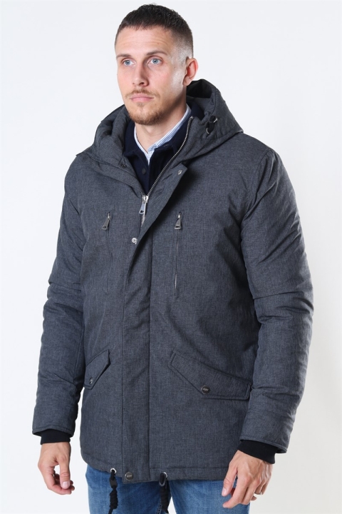 Jeff Anders Parka Jakke Charcoal Mix