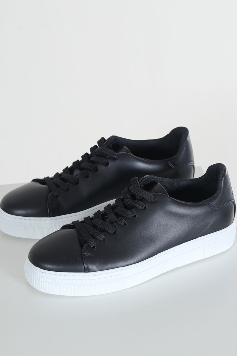 Selected SLHDAVID CHUNKY LEATHER SNEAKER NOOS Black