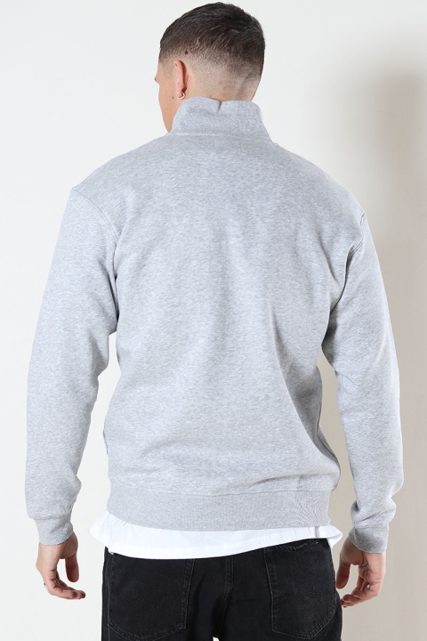 Jack & Jones Bradley Sweat Half Zip Light Grey Melange