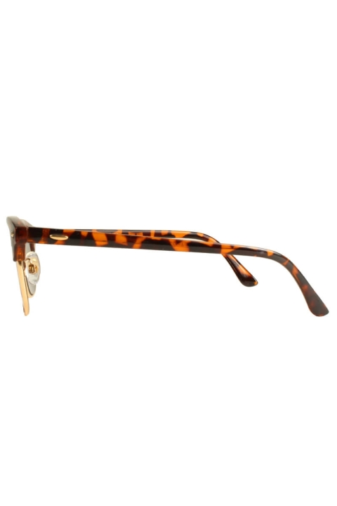 Fashion Clubmaster 1450 Sunglassesr Brun Havana/Guld med Revo