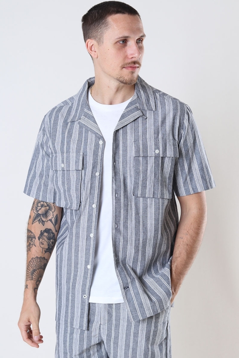 Kronstadt Ramon Cuba Linen Stripe 04 S/S Dutch Blue