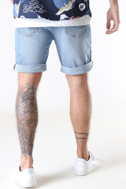 Denim Project Mr Orange Denim Shorts Light Blue