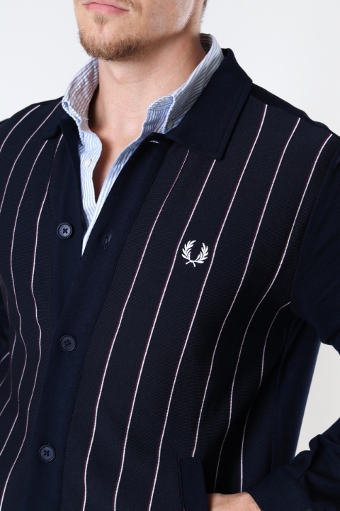 Fred Perry Knit Panel T Jkt Navy