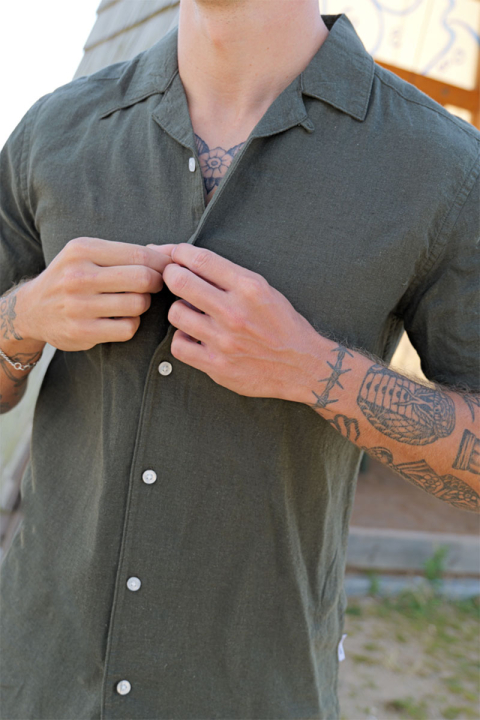 ONLY & SONS Caiden SS Resort Linen Kambaba