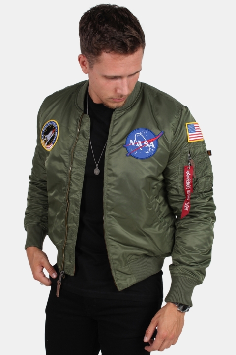 Alpha Industries  MA-1 VF NASA Bomber Jacket Sage Green