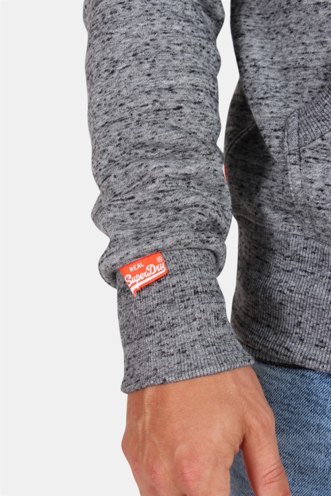 Superdry Orange Label Zip Hoodie Flint Grey Grit