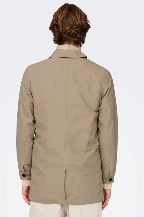 ONLY & SONS GERRY COAT Chinchilla