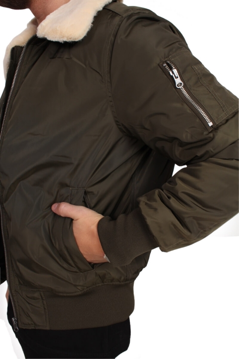 Urban Classics Pilot Bomber Jacket Olive