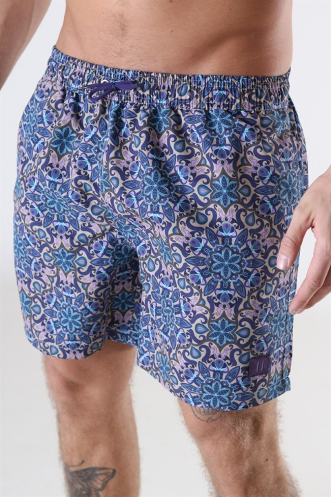 Les Deux Psycadelic Badeshorts Purple