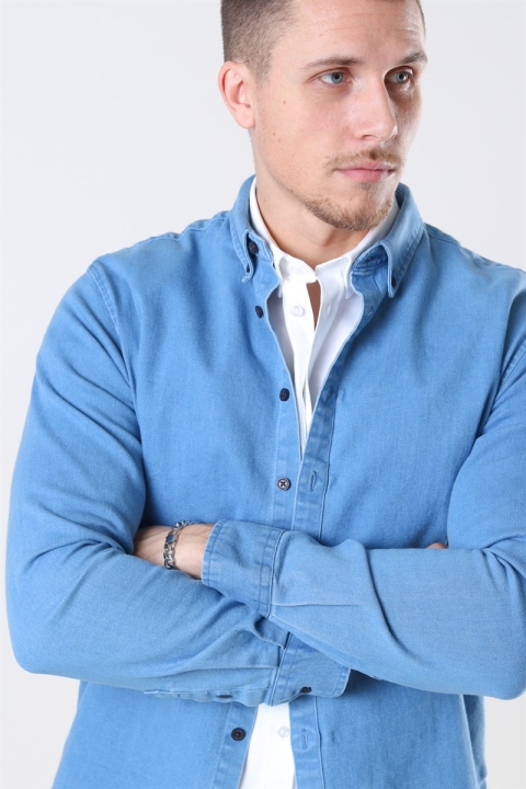 Kronstadt Johan Denim Shirt Light Blue