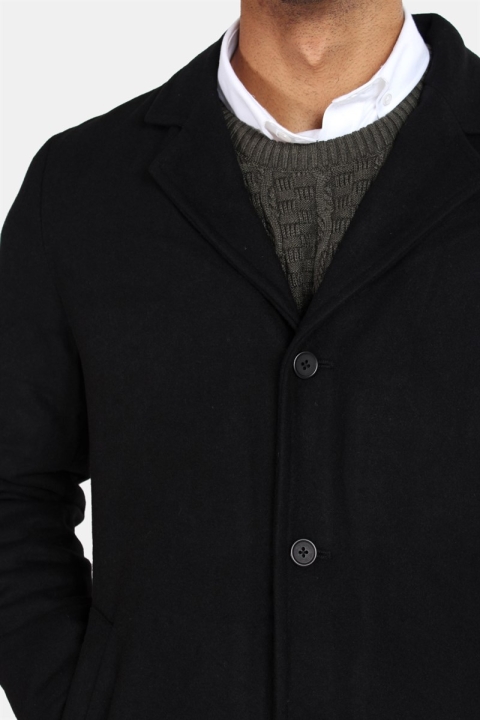 Just Junkies Fico Wool New Wool coat Black