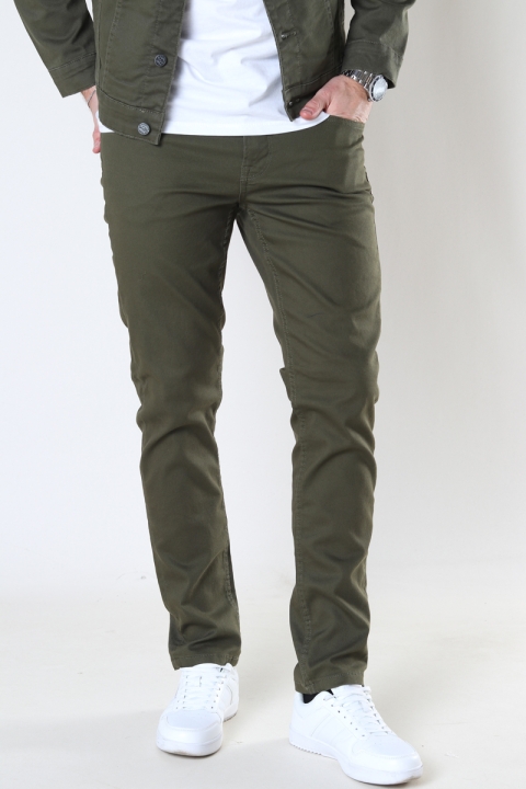 ONLY & SONS LOOM SLIM TWILL Olive Night