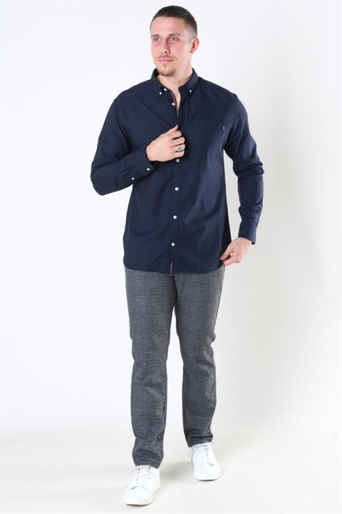 Jack & Jones Classic Soft Oxford Shirt LS Navy Blazer