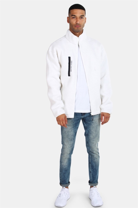 Sweet SKTBS Sherpa Zip Sweatshirts Off White