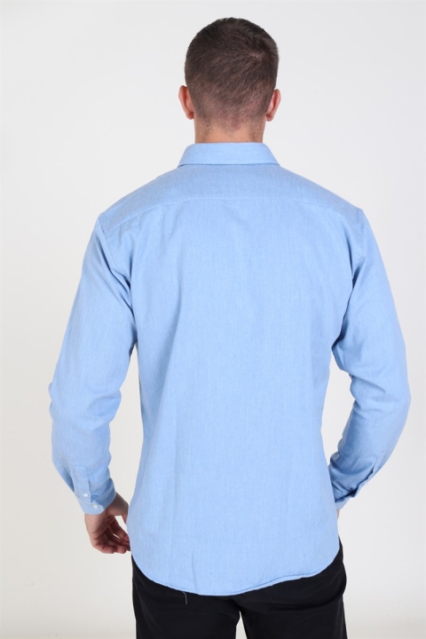 Clean Cut Sälen Flannel Shirt Blue