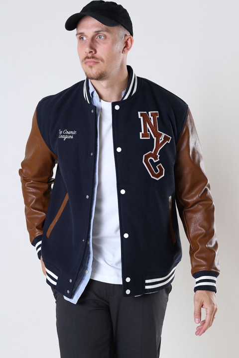 ONLY & SONS ONSJAY VARSITY JACKET  OTW Dark Navy