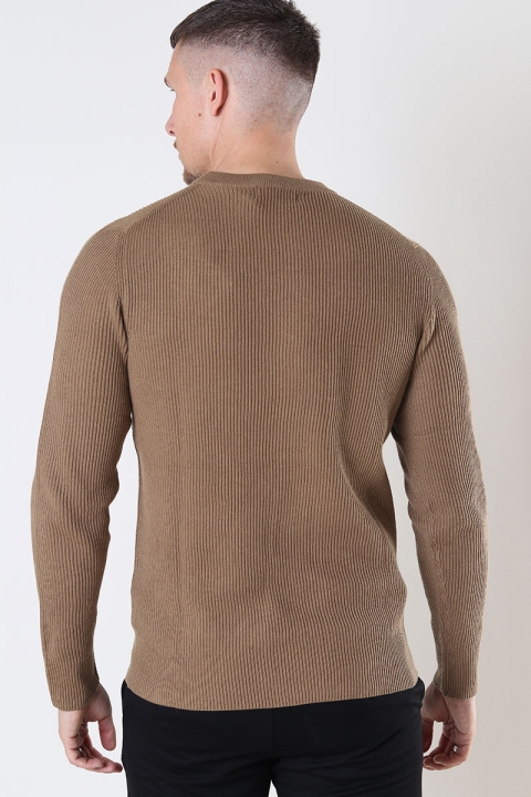 Jack & Jones JPRPERFECT KNIT CREW NECK SN Otter